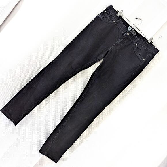 MOSSIMO! DEEP, SATURATED BLACK SKINNY PREMIUM DENIM 5 POCKET JEANS, PANTS! SZ 14 - Picture 11 of 11